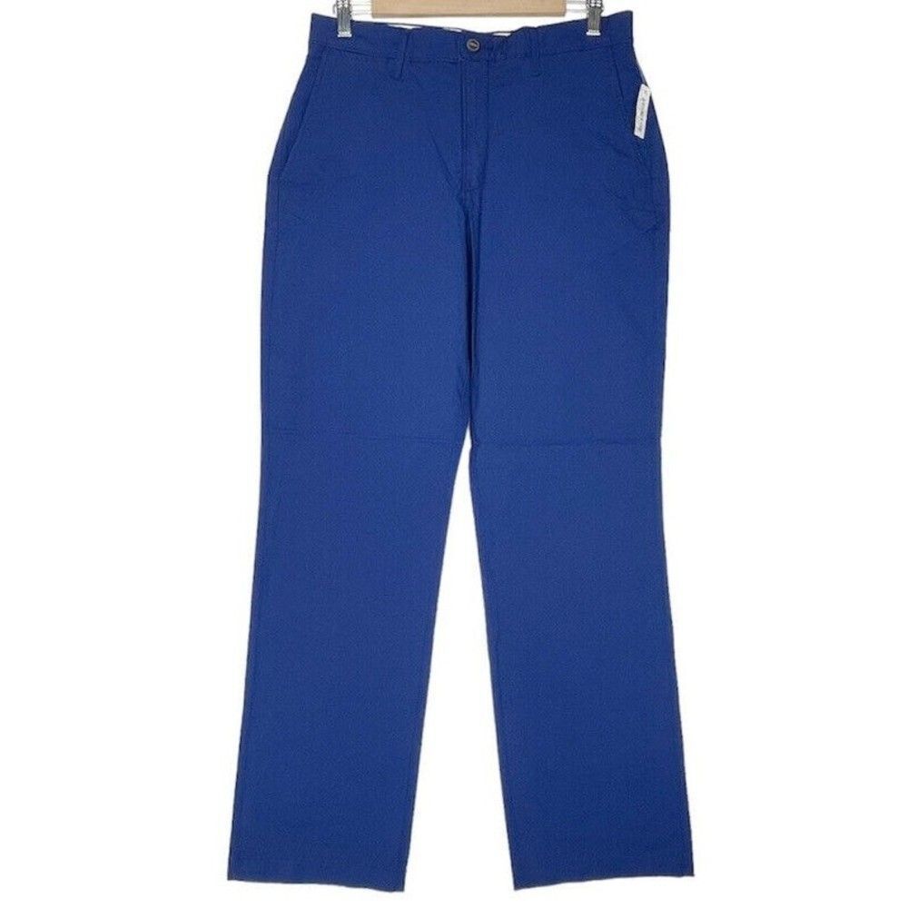 Men Regular fit Lightweight Stretch Chino Pants Navy 32W x31 L